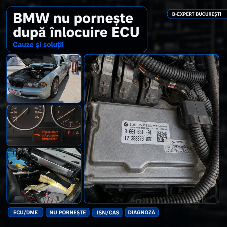 BMW nu pornește după schimbarea ECU: cauze și soluții